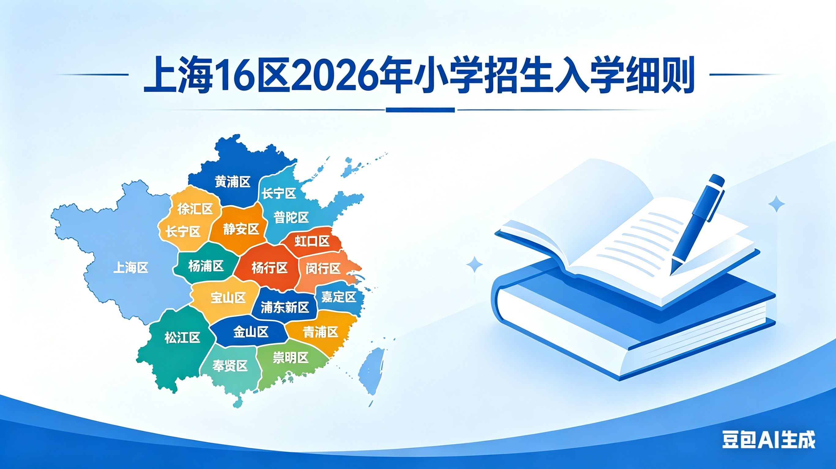 上海16区2026年小学招生入学细则已出炉！