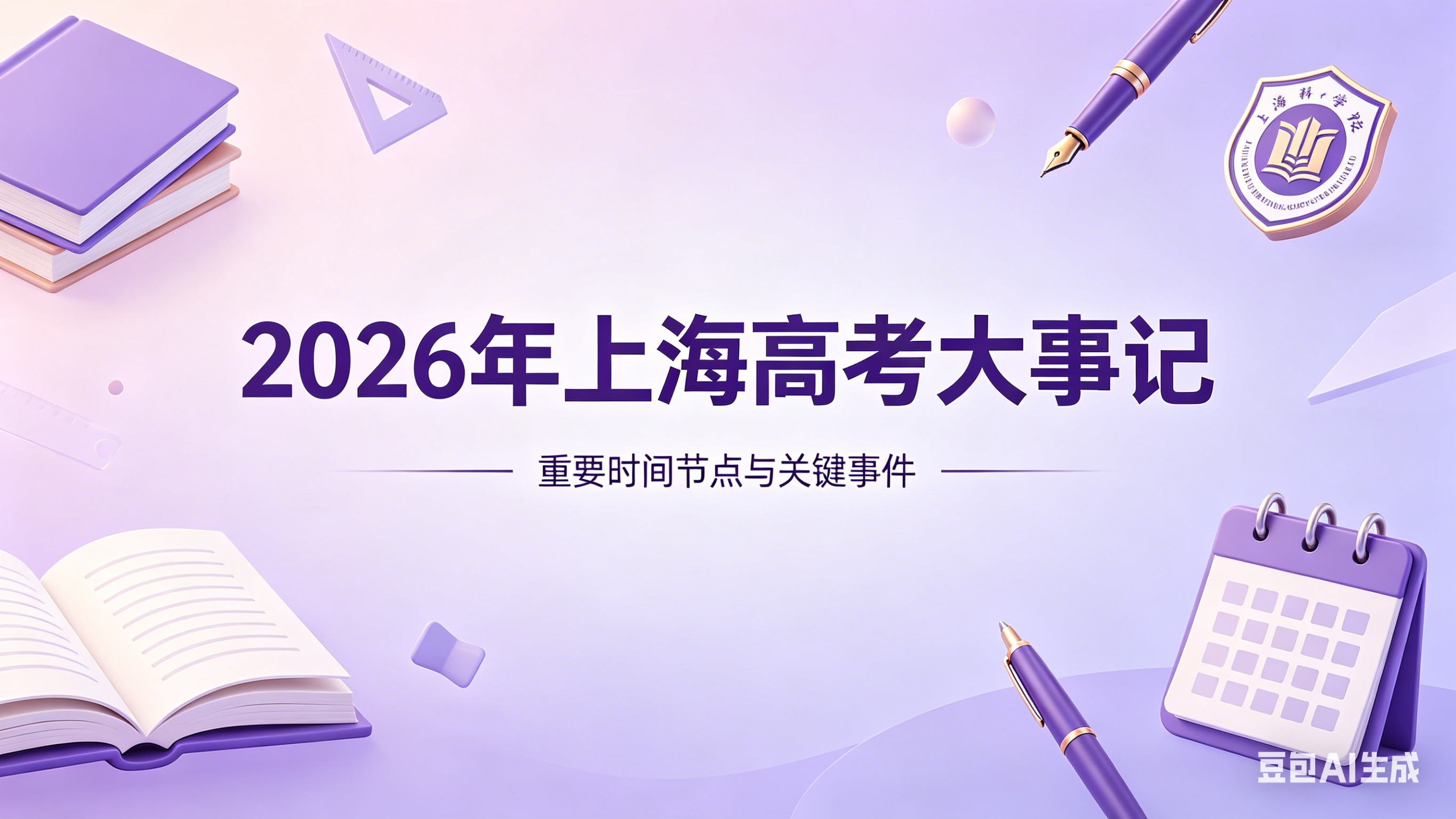 2026年上海高考大事记时间轴
